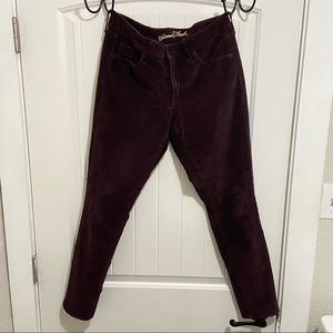 Universal Thread Size 8 Corduroy Mid-rise Skinny Jeans